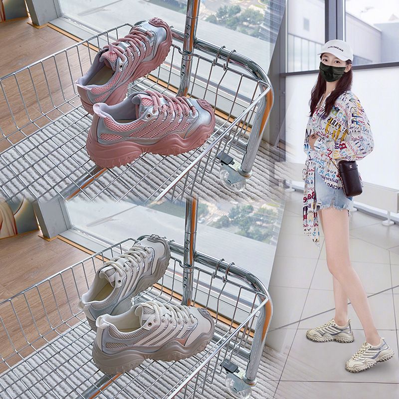 发泡底老爹鞋2026春季新款百搭鞋子女休闲时尚运动鞋低帮女鞋潮款