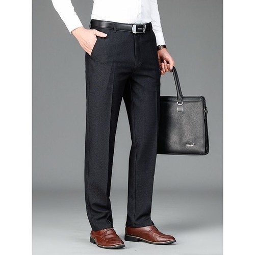 男士西裤男款休闲西服裤秋冬厚款弹力正装裤男加肥加大码商务裤男