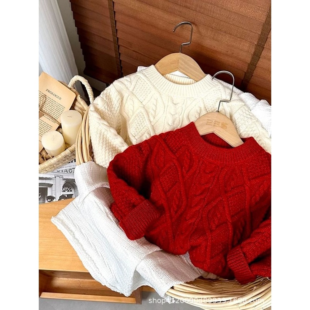 儿童针织毛衣衫秋冬款男女童上衣中小童红色拜年服宝宝新年装,童装/婴儿装/亲子装,毛衣/针织衫,淘宝优惠券,粉丝福利购,淘宝优惠卷