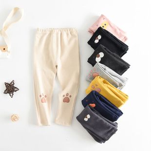 秋季女童打底裤外穿弹力95纯棉婴幼童裤子长裤男童女童小童裤子