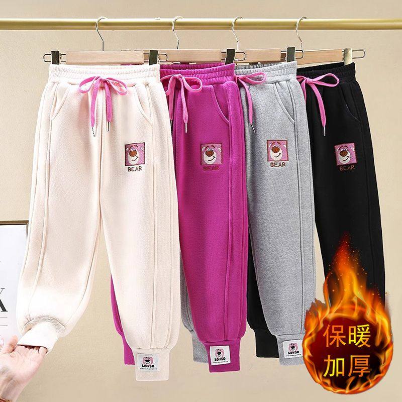 女童裤子加绒秋冬季新款中大童儿童休闲运动束脚卫裤加厚保暖长裤,童装/婴儿装/亲子装,儿童运动裤,淘宝优惠券,粉丝福利购,淘宝优惠卷