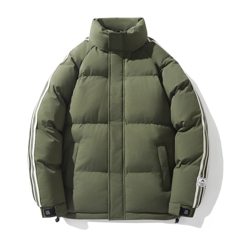 冬季23新款棉衣男加厚宽松棉袄情侣装纯色面包服短款外套棉服立领