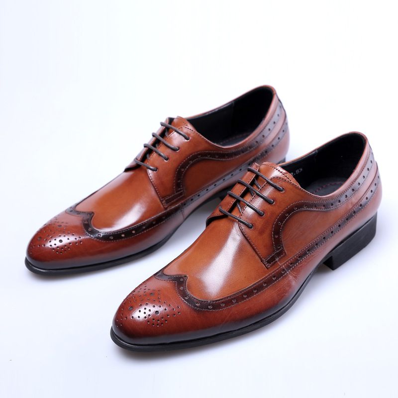 新款男士皮鞋商务正装鞋男大块牛皮打造日常穿婚鞋纯皮养脚