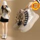 棉鞋 加绒高帮雪地靴女2025冬季 保暖休闲鞋 学生ins韩版 K5205 新款