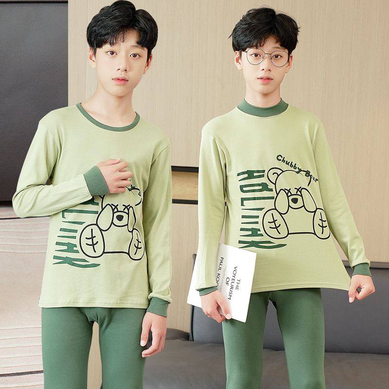 青少年儿童秋衣秋裤男童纯棉内衣套装中大童睡衣秋冬季打底棉毛衫,童装/婴儿装/亲子装,内衣套装,淘宝优惠券,粉丝福利购,淘宝优惠卷