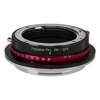 美国Fotodiox 宾得Pentax K PK手动自动镜头转GFX100/50S/R转接环