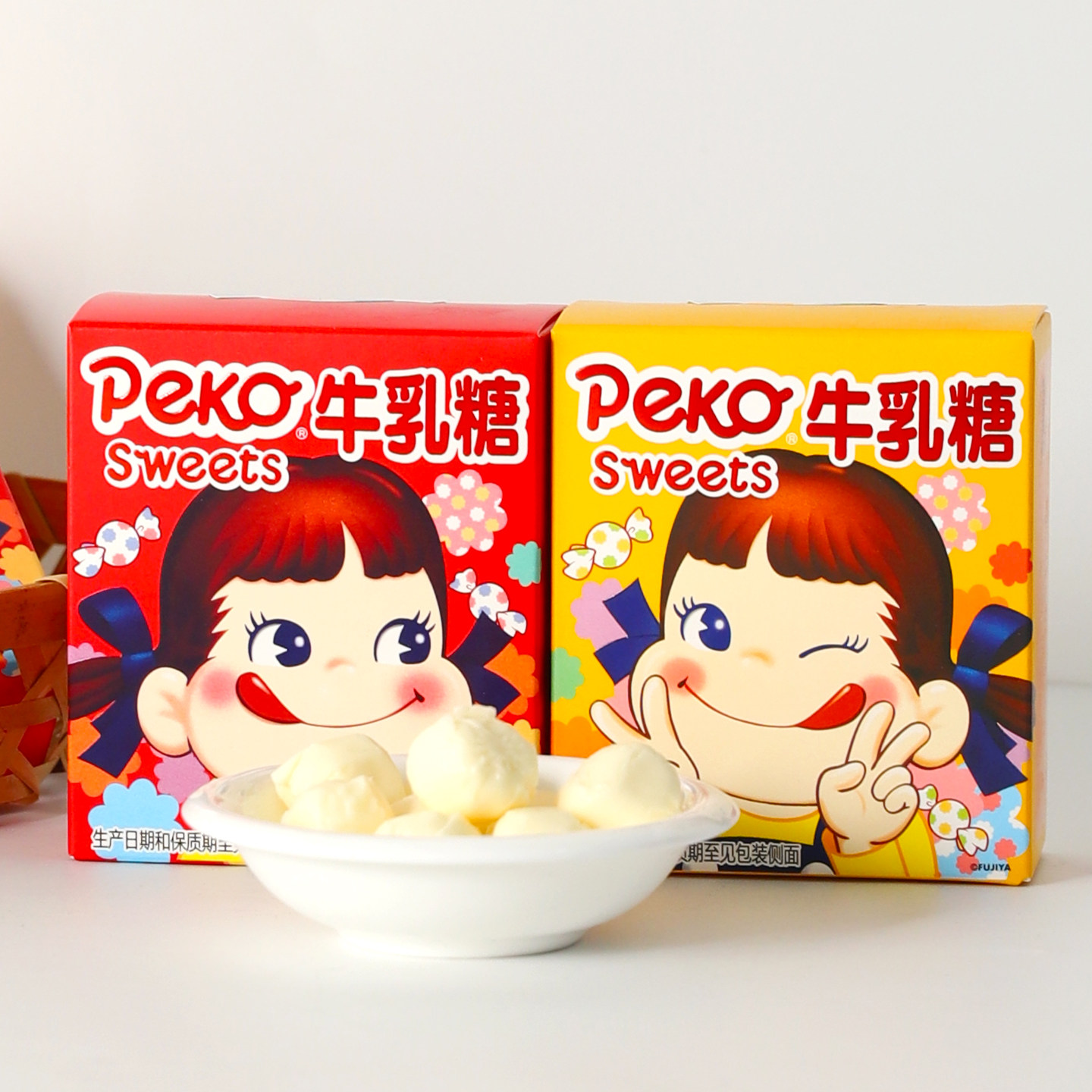 不二家芒果原味牛乳糖高颜值儿童奶糖婚庆喜糖硬糖休闲解馋小零食