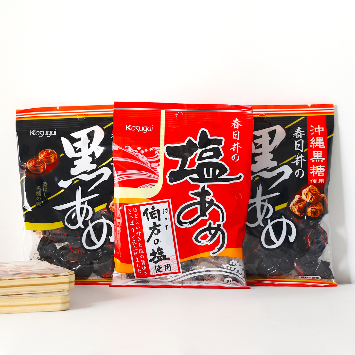 日本进口春日井冲绳黑糖盐味糖果婚庆喜糖传统硬糖儿童休闲小零食