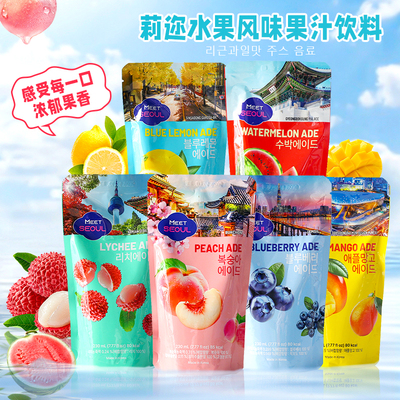 莉迩蓝柠檬桃子西瓜风味果汁饮料