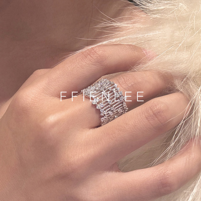 925银戒指  心弦 轻奢小众设计师款戒圈女款时尚气质戒指