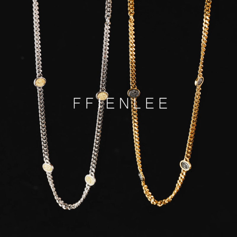 链子925银  时光切片 轻奢小众古币毛衣链女款气质百搭项链,饰品/流行首饰/时尚饰品新,银饰项链,淘宝优惠券,粉丝福利购,淘宝优惠卷