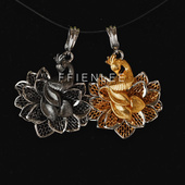 吊坠925银 气质吊坠 时尚 翎羽华光 轻奢小众孔雀开屏吊坠女款