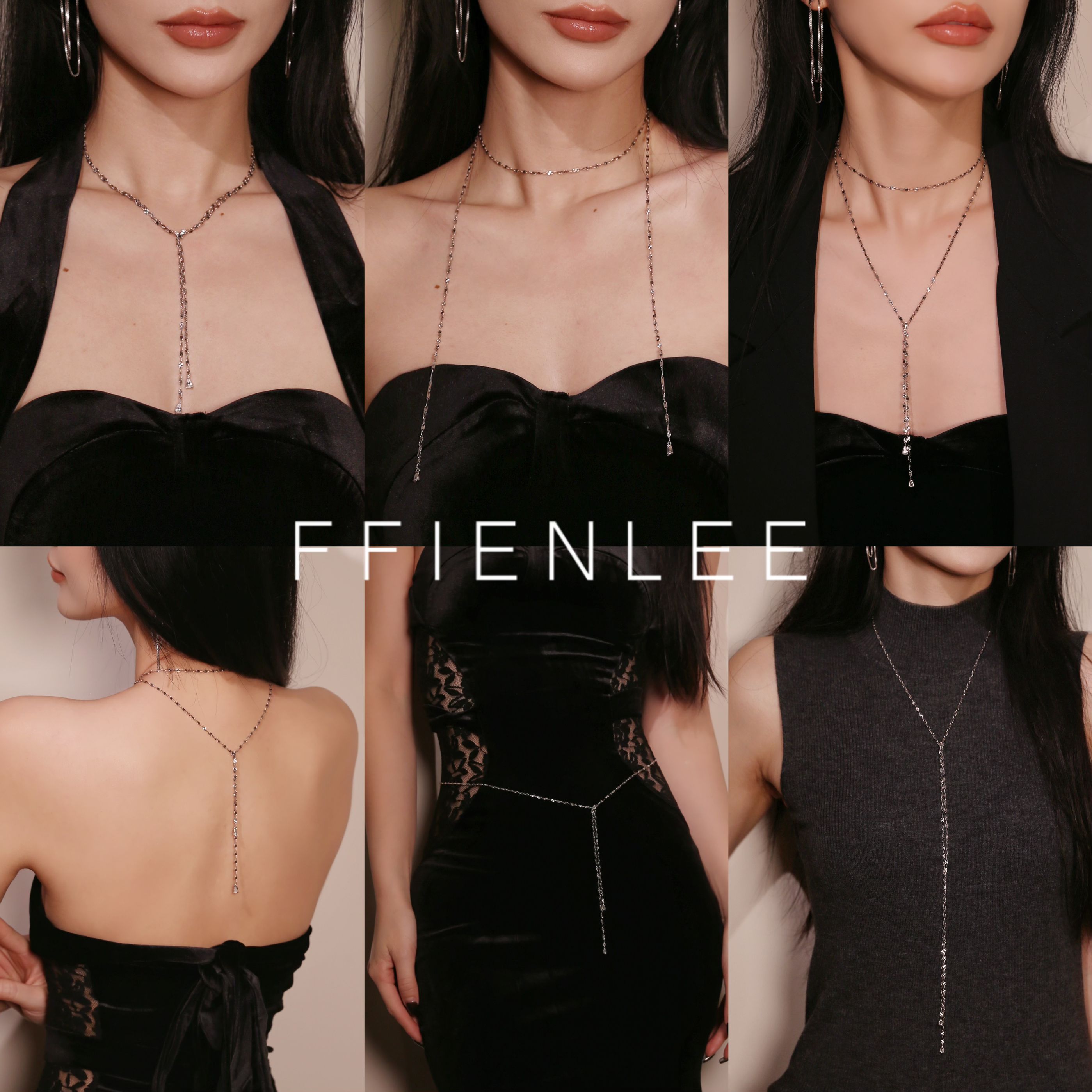 925银项链  芭蕾舞曲 轻奢小众高级感嘴唇链项链爆闪爆亮