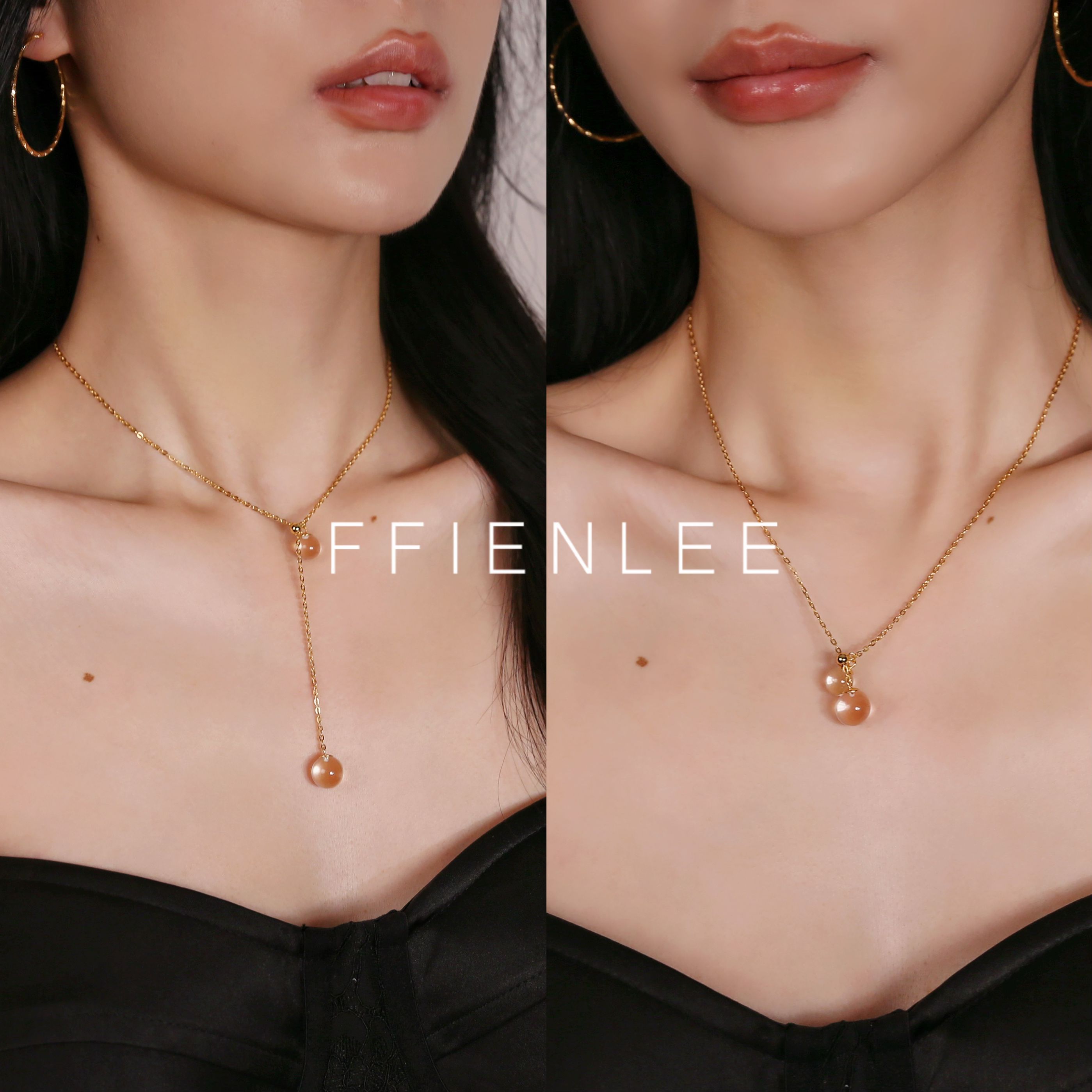 925银项链  高智女主 轻奢时尚ins设计珠珠锁骨项链