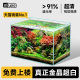 yee超白鱼缸桌面生态斗金鱼乌龟缸客厅造景小型水草养鱼玻璃裸缸