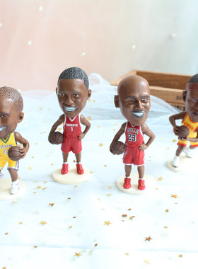 NBA篮球明星摆件烘焙装饰