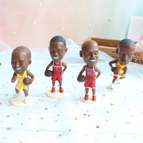 NBA篮球明星摆件烘焙装饰