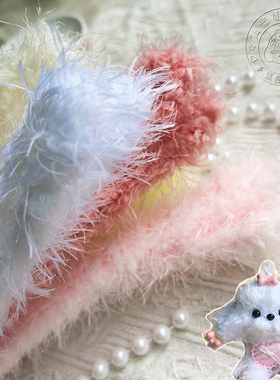 儿童手工制作DIY小狗扭扭棒毛条20CMM凤羽毛绒材料配件辅料1米长