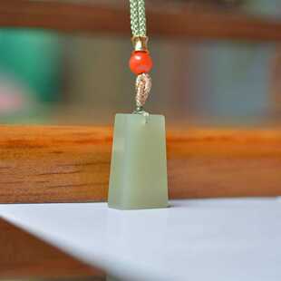 昆仑玉脉精致和田玉青海料平安无事牌寓意吉祥平安小巧灵动平安牌