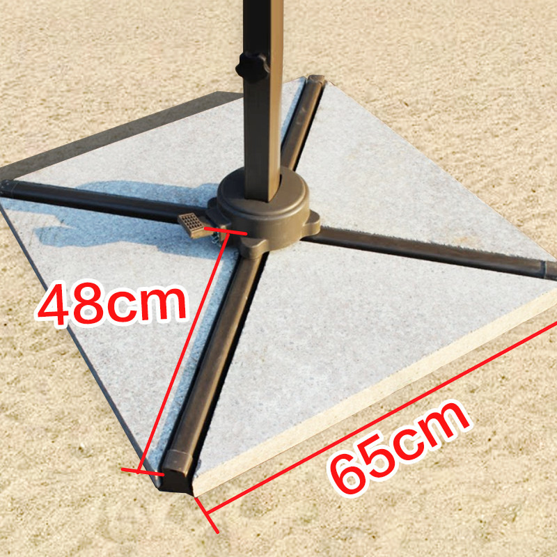 大理石底座户外庭院遮阳伞太阳伞广告伞罗马伞侧边门卫伞底座配件