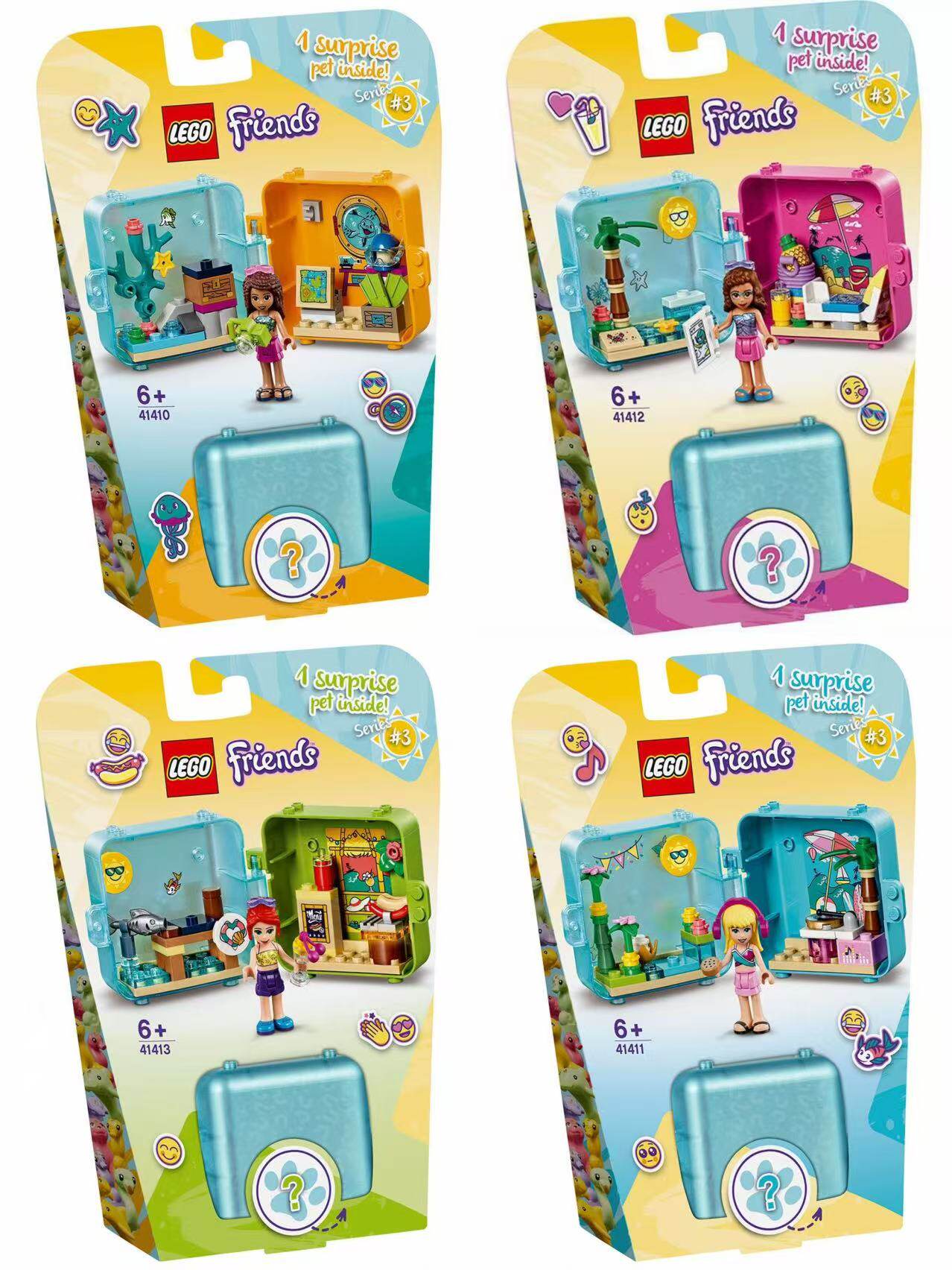 LEGO乐高好朋友41410 41411 41412 41413百趣游戏盒积木玩具