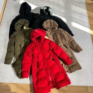 瑕疵冬季 棉服25111644 超厚实重磅连帽不可拆卸帽双头拉链中长款