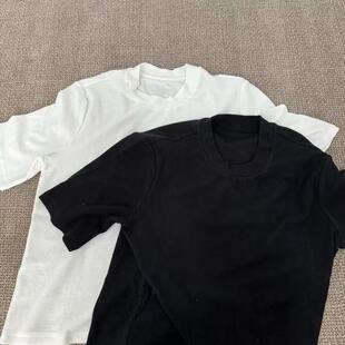 恤天丝羊毛25091347 纯色触感细腻柔软极简风圆领短袖 长袖