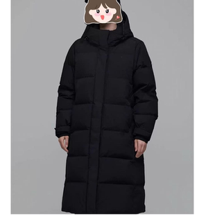 冬季加厚保暖长款过膝耐寒羽绒服纯色百搭时尚25102149