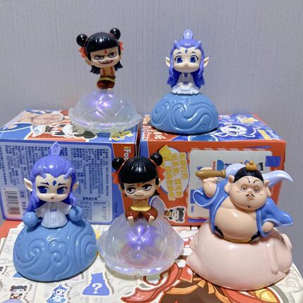 桑尼森迪电影哪吒之魔童闹海哪吒敖丙敖光太乙真人公仔摆件手办