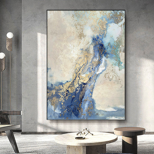 星空客厅装饰画抽象轻奢玄关画