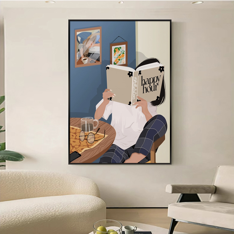 抽象客厅高级感背景墙装饰画