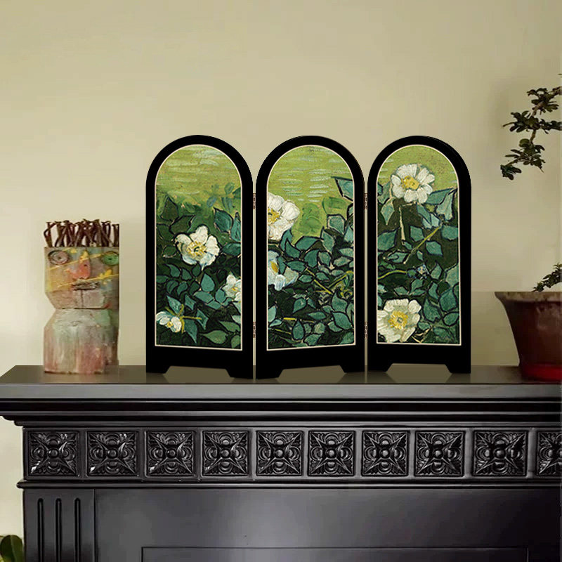 新中式绿色风景屏风桌面摆件玄关鞋柜茶桌家居装饰品客厅复古摆画,家居饰品,装饰摆件,淘宝优惠券,粉丝福利购,淘宝优惠卷