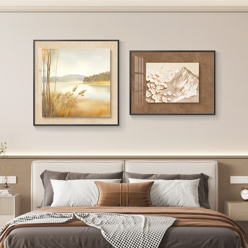 客厅装饰画抽象艺术床头画