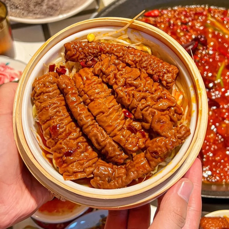 肥肠头商用*重庆卤肥肠拉丝大肠头猪大肠网红火锅半成品2.5斤/袋