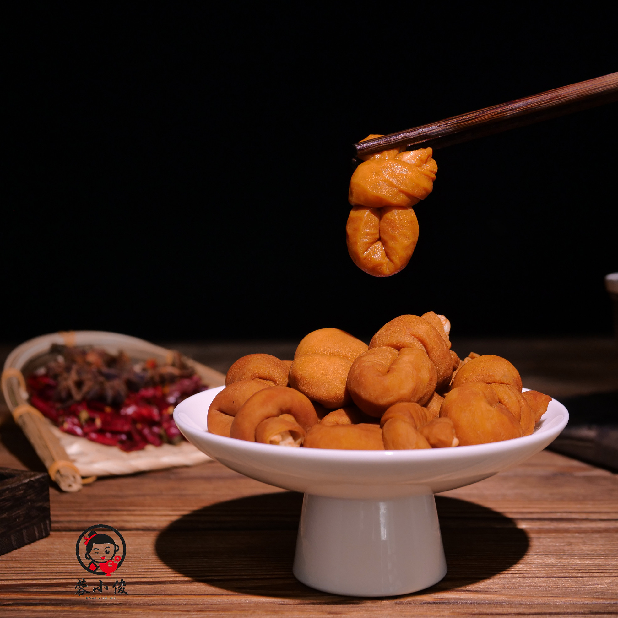 蓉小俊四川火锅食材全熟肥肠串串冒节子口感独特汤汁浓郁5斤左右