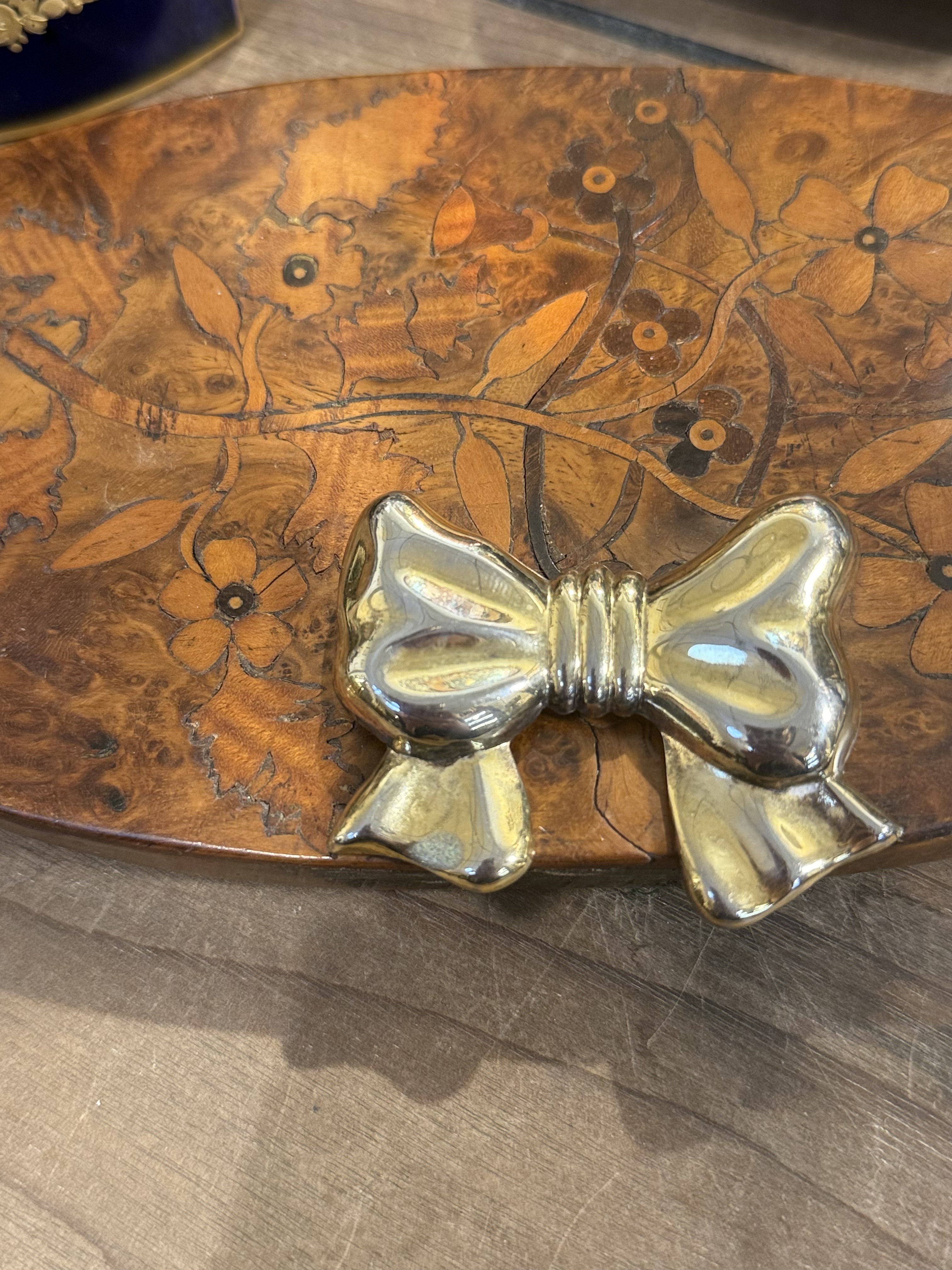 中古默认微瑕不退不换 蝴蝶结银胸针 意大利