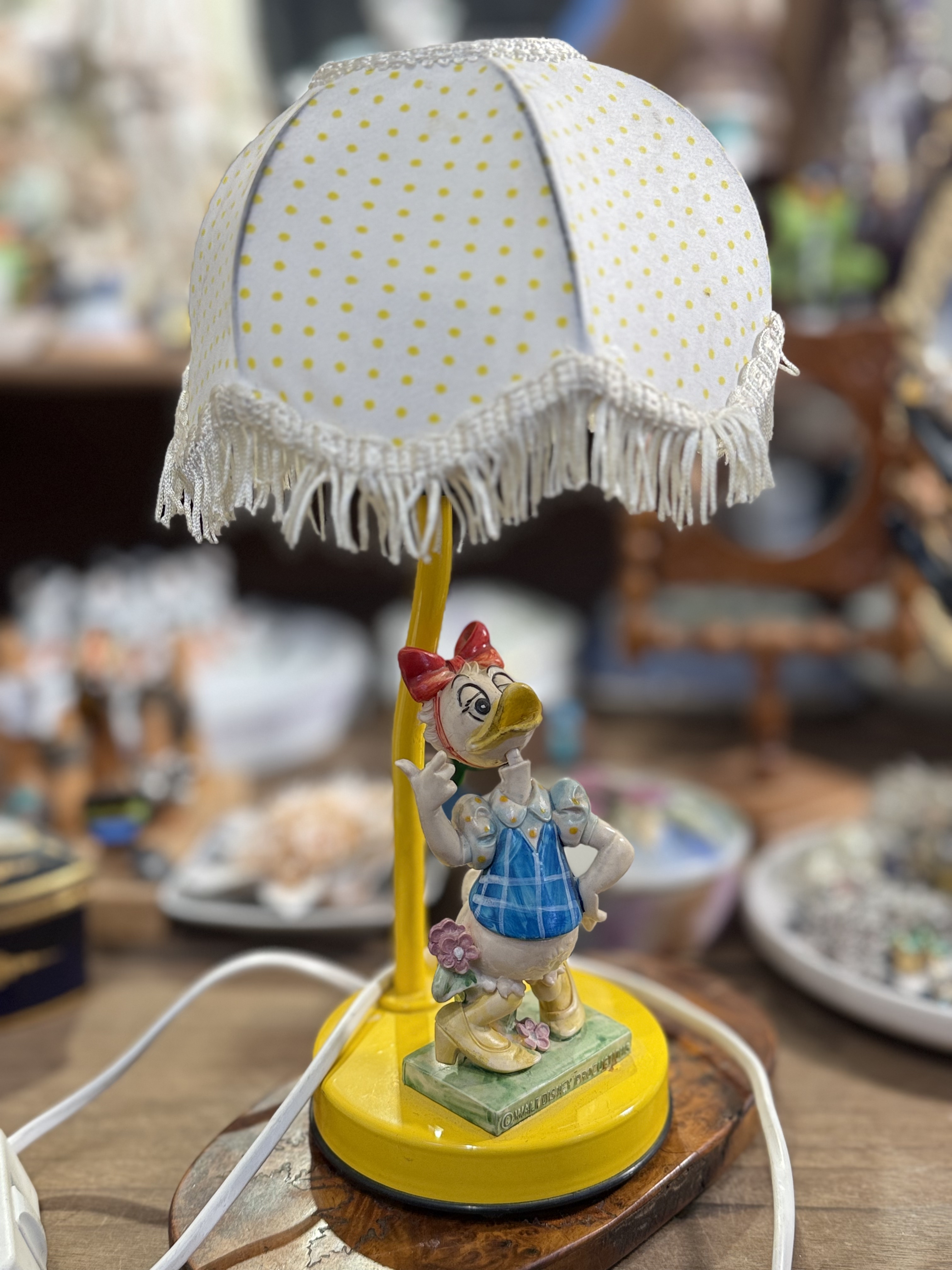 中古不完美不退不换 手工上色迪士尼小台灯 意大利