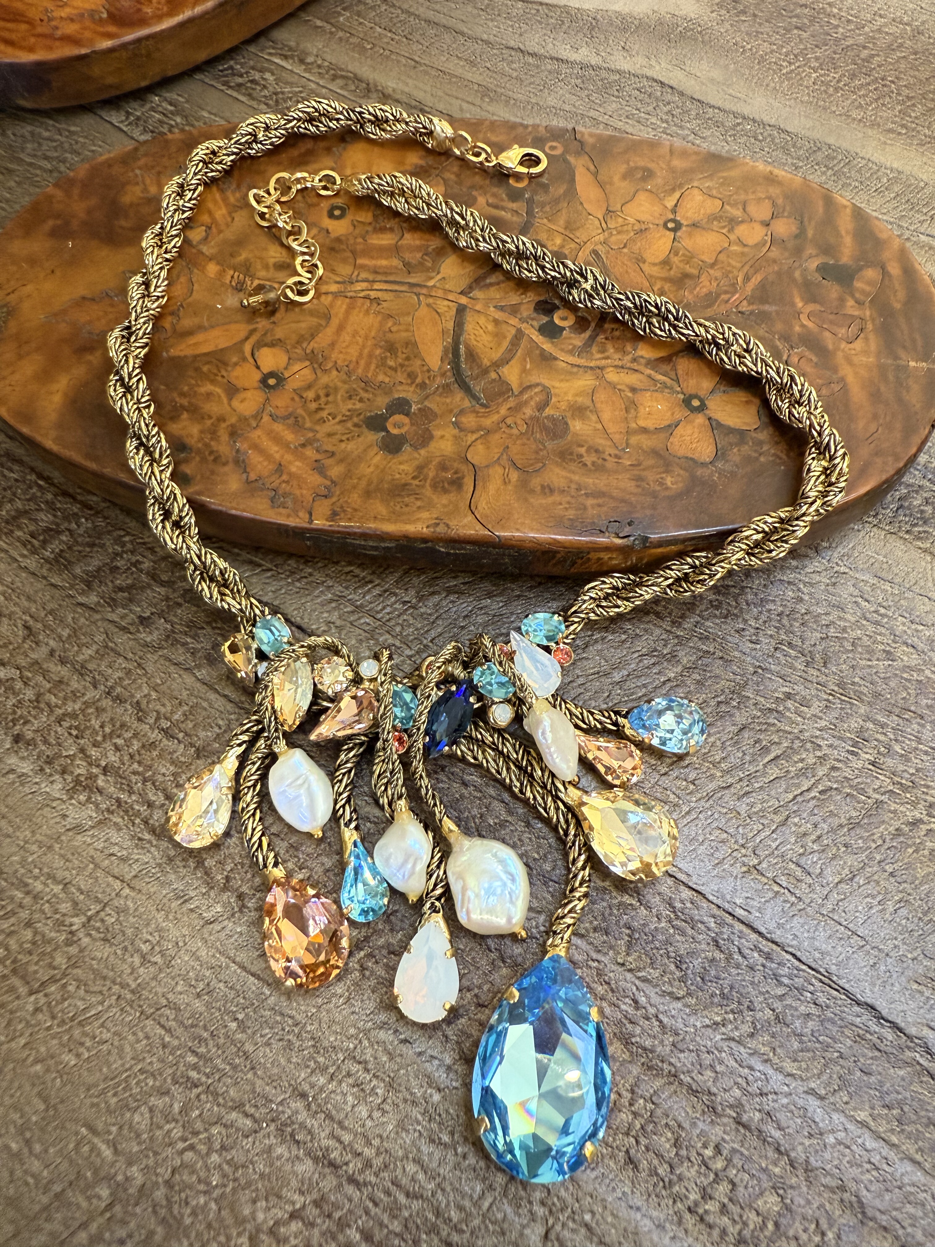 意大利CLAUDIO CANZIAN琉璃巴洛克珍珠项链