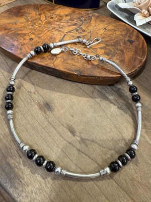 中古默认微瑕不退不换 琉璃银项链已验银 意大利