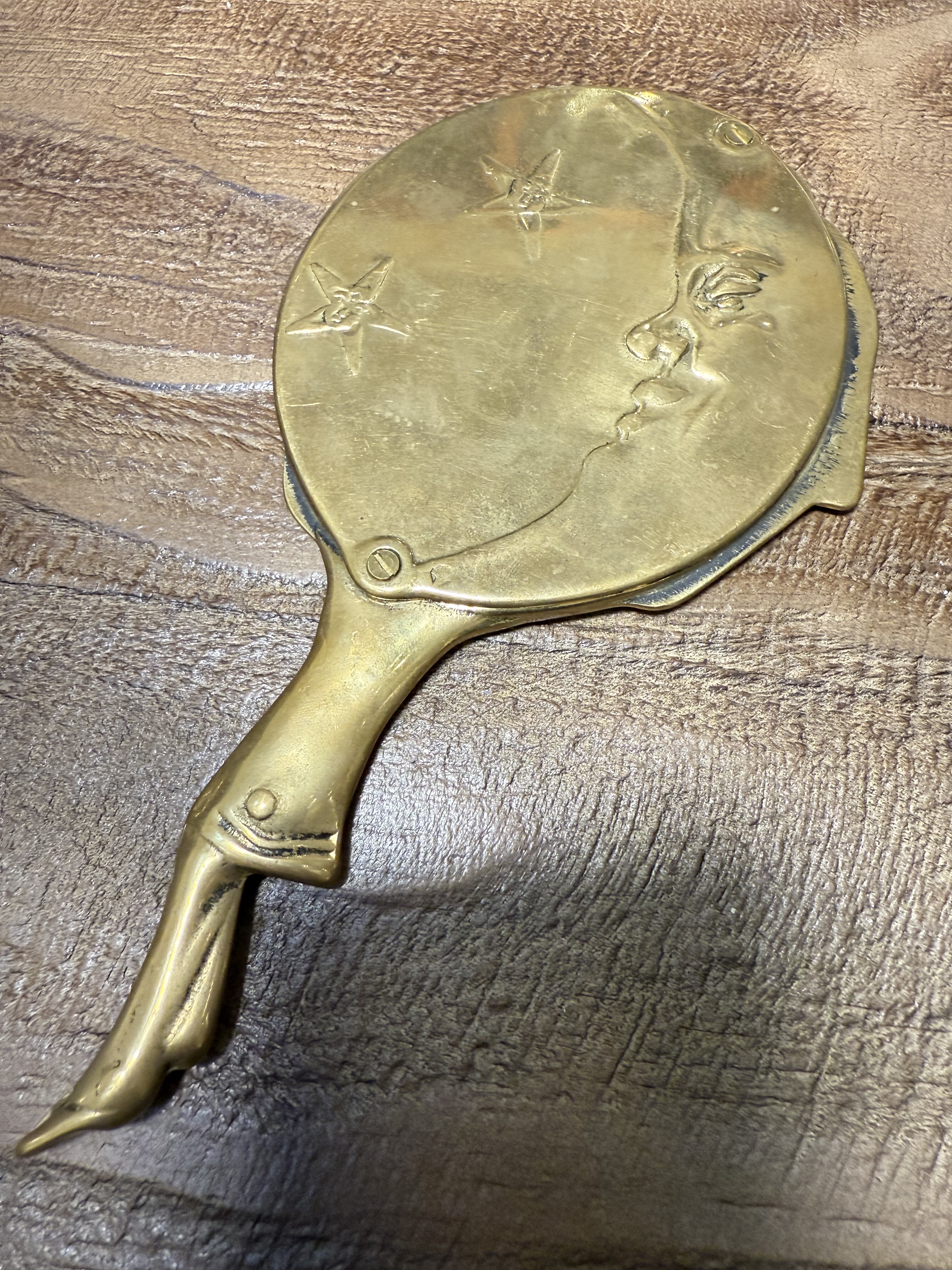 中古默认微瑕不退不换 小丑铜镜 重 意大利