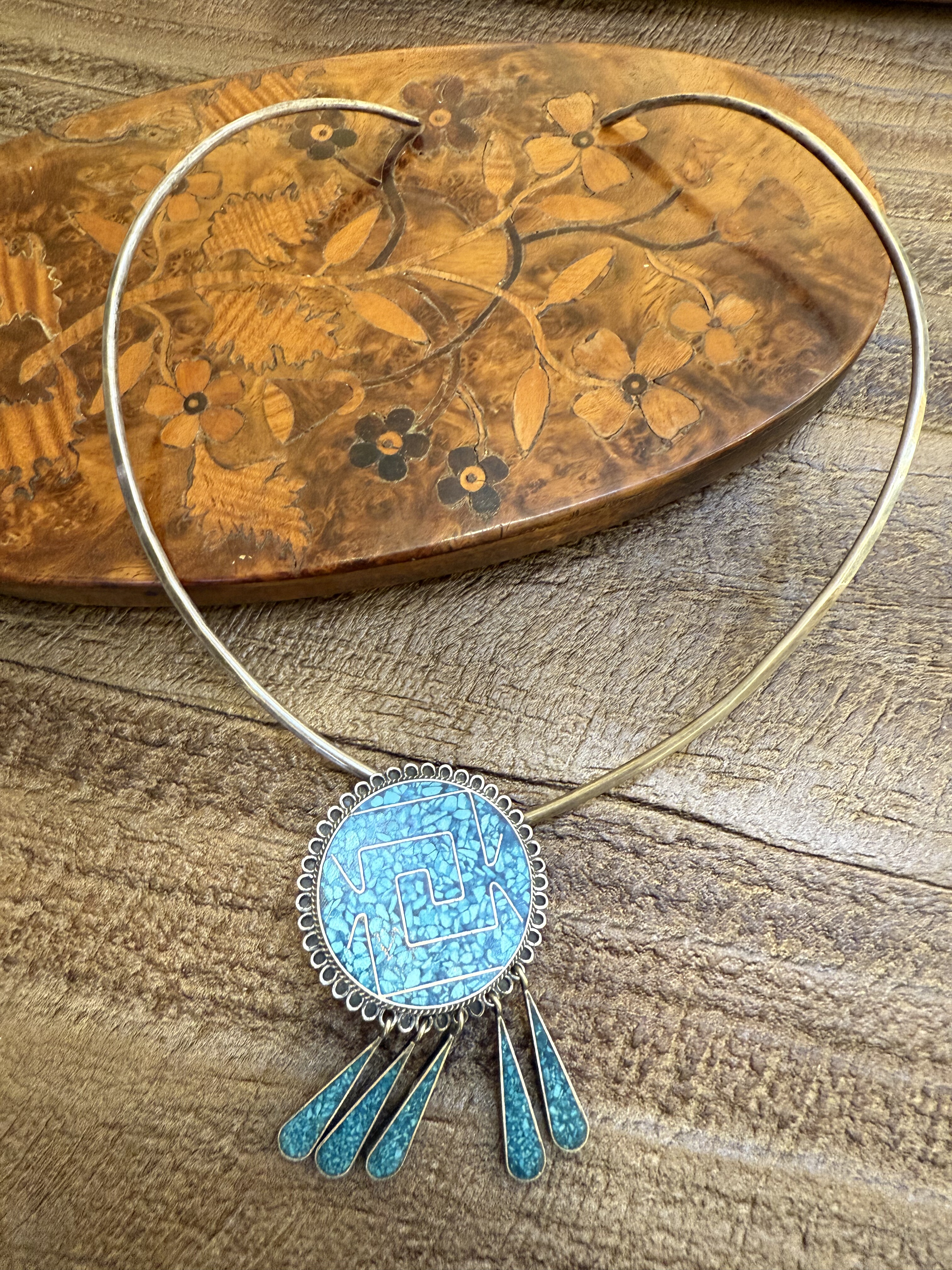 中古默认微瑕不退不换  墨西哥银项圈