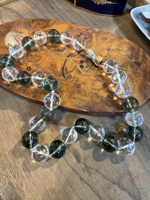 中古默认微瑕不退不换  肌理感珠珠琉璃项链 意大利