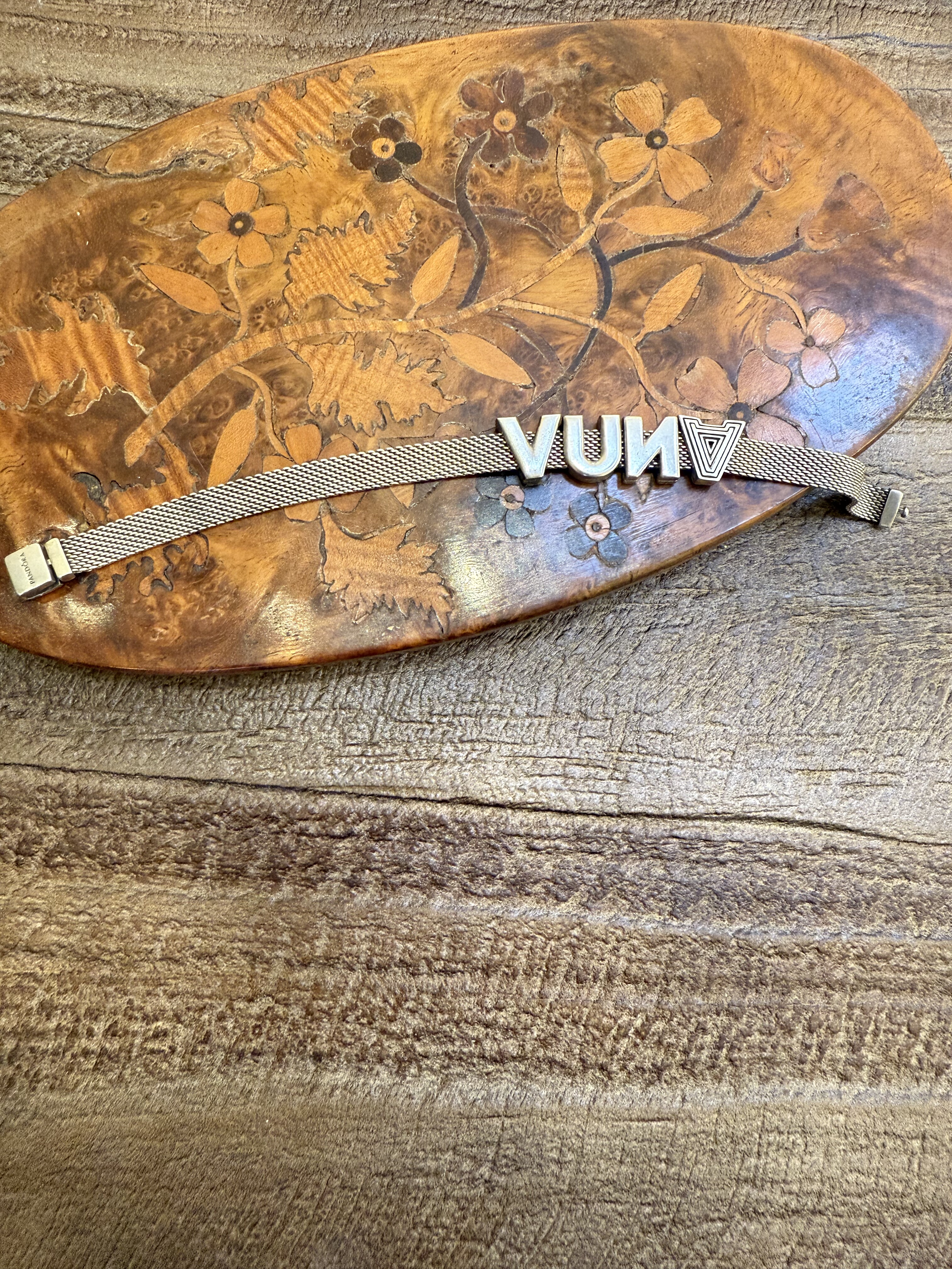 中古默认微瑕不退不换  潘多la 银手链 17.7cm