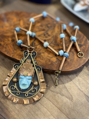 中古默认微瑕不退不换  墨西哥铜项链