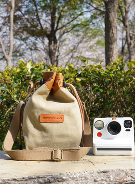 适用宝丽来NOW+GEN2GOGEN2 NOWGEN2 NOW+1-2帆布复古束口袋相机包