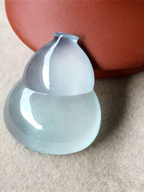 翡翠玉佛观音葫芦如意福瓜豆吊坠花件天然A缅甸1500.1高质量葫芦