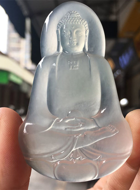 翡翠玉佛观音葫芦如意福瓜豆吊坠花件天然A缅甸0730.2如来