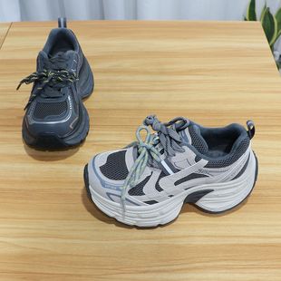 100 保暖运动休闲户外潮鞋 731 2025冬加绒厚底老爹鞋 诗路花语女鞋