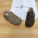 诗路花语女鞋2025冬季真皮勃肯鞋加绒保暖棉鞋软底乐福鞋551-1307