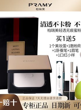 PRAMY/柏瑞美轻透无痕蜜粉饼持妆控油提亮不干轻薄晚安空气粉夜宴